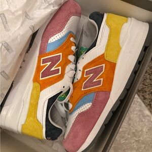New Balance Women's Athletic Shoes - Pink, Orange, Yellow, Blue